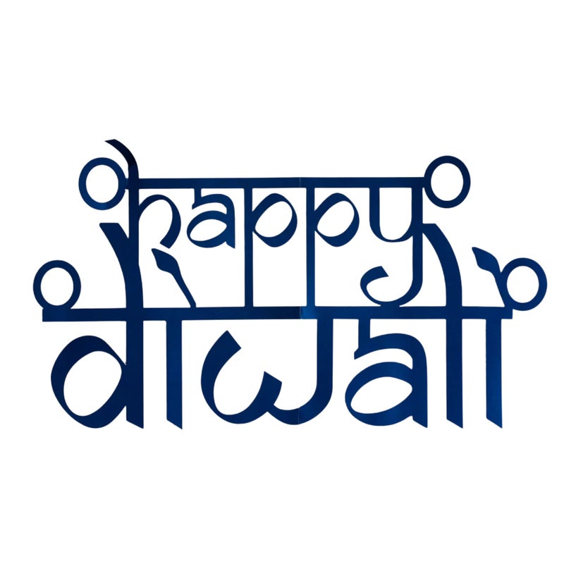 Desi Favors Happy Diwali Cutouts for Home Decor | Cardstock Paper Handmade Cutout | Festive Diya Diwali Decoration | Colorful, Pooja Room Decor, Indian Cultures, Goddies Events, 12x25 Inch (Pack of 2) - Image 4